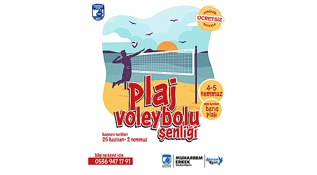 PLAJ VOLEYBOLU ŞENLİĞİ BAŞLIYOR