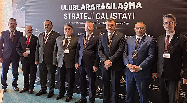 REKTÖR ERENOĞLU İLİM YAYMA ÖDÜLLERİ ULUSLARARASILAŞMA STRATEJİ ÇALIŞTAYI'NA KATILDI