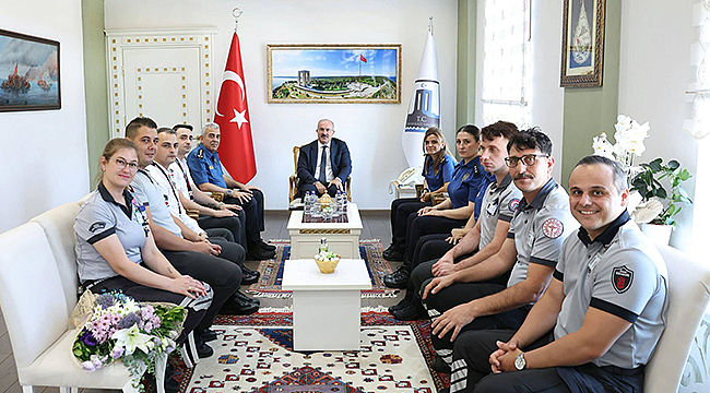 VALİ TORAMAN, ÖZEL GÜVENLİK PERSONELİNİ KABUL ETTİ