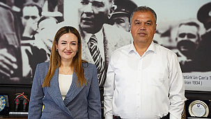 BAŞKAN ARSLAN, ANTALYA BÜYÜKŞEHİR BELEDİYESİ BAŞKANVEKİLİ ÖZDEMİR'İ AĞIRLADI