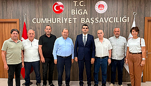 BİGA TSO HEYETİNDEN BİGA CUMHURİYET BAŞSAVCISI KOCABAY'A ZİYARET
