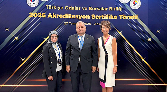 BİGA TSO, TOBB AKREDİTASYON SERTİFİKA TÖRENİ'NE KATILDI