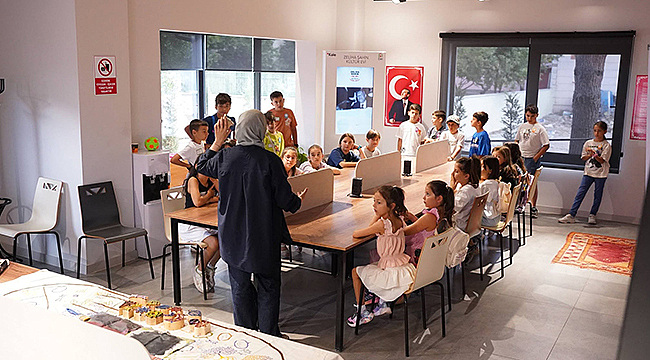 ÇAN'DA ÇOCUKLAR KÜLTÜR EVİNDE ÖĞRENEREK ÜRETİYOR