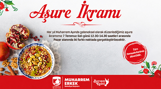 ÇANAKKALE BELEDİYESİ YARIN AŞURE İKRAMI YAPACAK