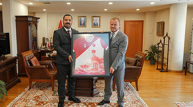 ÇANAKKALESPOR BAŞKANI FIRAT'TAN RTÜK BAŞKANI DANİŞ'E ZİYARET