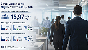 ÜCRETLİ ÇALIŞAN SAYISI MAYISTA YILLIK YÜZDE 0,5 ARTTI