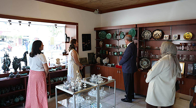 VALİ TORAMAN'DAN ÇANAKKALE STORE VE DÖSİM'E ZİYARET