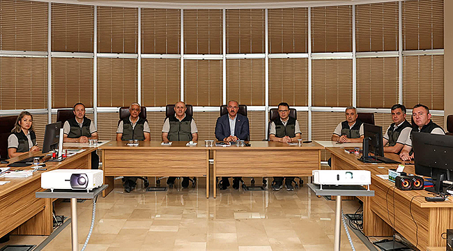  VALİ TORAMAN'DAN YANGIN YÖNETİM MERKEZİ'NE ZİYARET