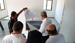 VALİ TORAMAN, ETİLİ JANDARMA KARAKOLU İNŞAATINI İNCELEDİ