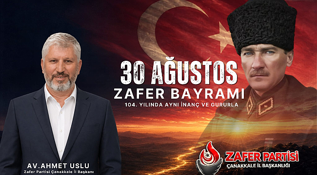"30 AĞUSTOS ZAFER BAYRAMIMIZ KUTLU OLSUN