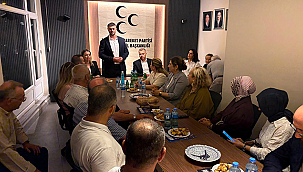 AK PARTİ'DEN MHP ÇANAKKALE İL BAŞKANLIĞI'NA ZİYARET