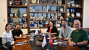 BOZCAADA CAZ FESTİVALİ KURUCULARI ÇTSO YÖNETİM KURULU'NU ZİYARET ETTİ