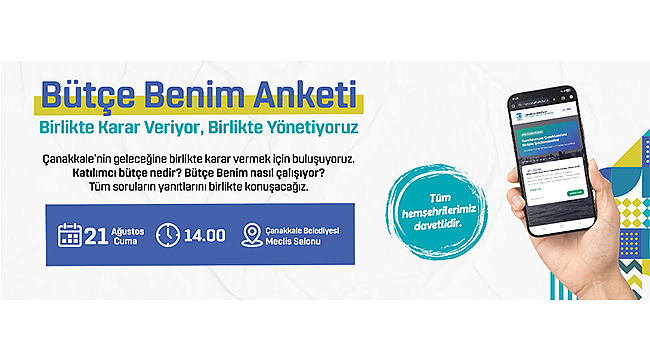"BÜTÇE BENİM ANKETİ" İÇİN BİLGİLENDİRME TOPLANTISI DÜZENLENECEK