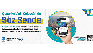 BÜTÇE BENİM: ÇANAKKALE'NİN GELECEĞİNE BİRLİKTE KARAR VERİYORUZ
