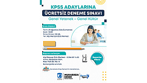 ÇANAKKALE BELEDİYESİ'NDEN KPSS ADAYLARINA ÜCRETSİZ DENEME SINAVI