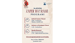 ÇANAKKALE'DE 30 AĞUSTOS ZAFER BAYRAMI TÖREN PROGRAMI AÇIKLANDI