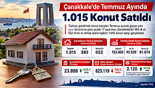 ÇANAKKALE'DE TEMMUZ AYINDA 1.015 KONUT SATILDI