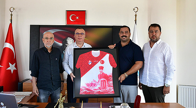 ÇANAKKALESPOR'DAN KEPEZ BELEDİYE BAŞKANI ARSLAN'A ZİYARET