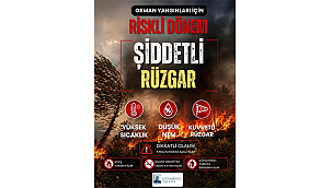 DİKKAT! ORMAN YANGINI RİSKİ ÇOK YÜKSEK!