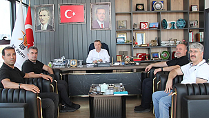 DSİ BÖLGE MÜDÜRÜ ÇUBUKCU'DAN AK PARTİ İL BAŞKANLIĞI'NA ZİYARET