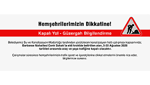 KAPALI YOL BİLGİLENDİRME!