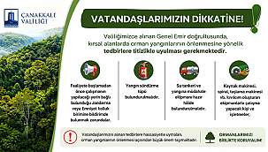 KIRSAL ALANLARDA YANGIN RİSKİNE KARŞI TEDBİR UYARISI!
