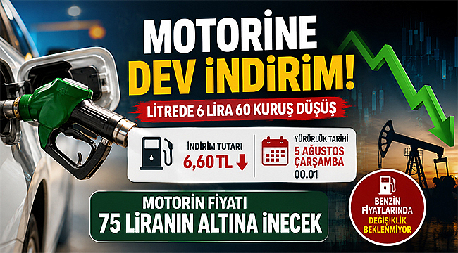 MOTORİNE DEV İNDİRİM GELİYOR: FİYATLAR 75 LİRANIN ALTINA DÜŞEBİLİR