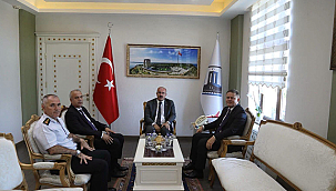 MÜLKİYE, POLİS VE JANDARMA MÜFETTİŞLERİNDEN VALİ TORAMAN'A ZİYARET
