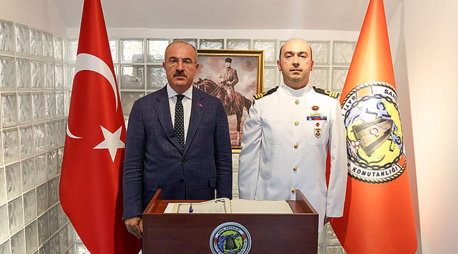 VALİ TORAMAN'DAN SAHİL GÜVENLİK BATI MARMARA GRUP KOMUTANLIĞI'NA ZİYARET