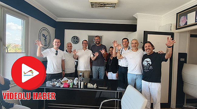 1903 ÇANAKKALE BEŞİKTAŞLILAR DERNEĞİ RIDVAN UZ'U AĞIRLADI: GÜNDEM TÜRK FUTBOLU