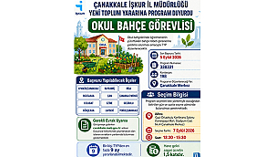 ÇANAKKALE'DE OKULLARA 198 BAHÇE GÖREVLİSİ ALINACAK