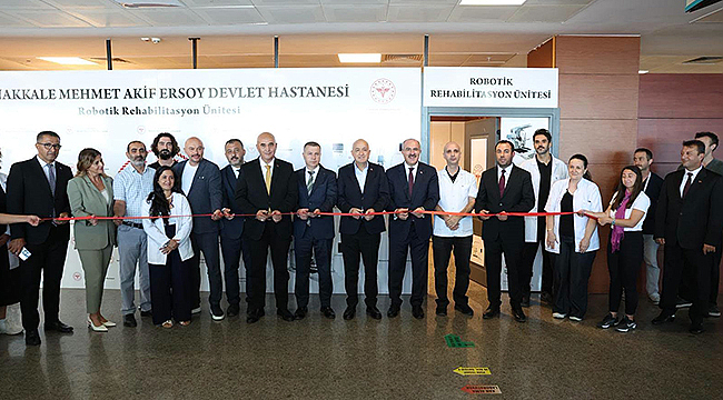 ÇANAKKALE'DE ROBOTİK REHABİLİTASYON ÜNİTESİ AÇILDI