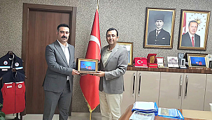 İL GÖÇ MÜDÜRÜ GÜNEL'DEN VEDA ZİYARETİ