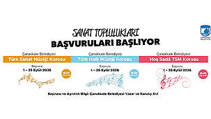 SANAT TOPLULUKLARININ BAŞVURULARI BAŞLIYOR