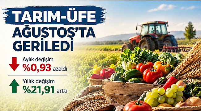 TARIM-ÜFE AĞUSTOS'TA GERİLEDİ