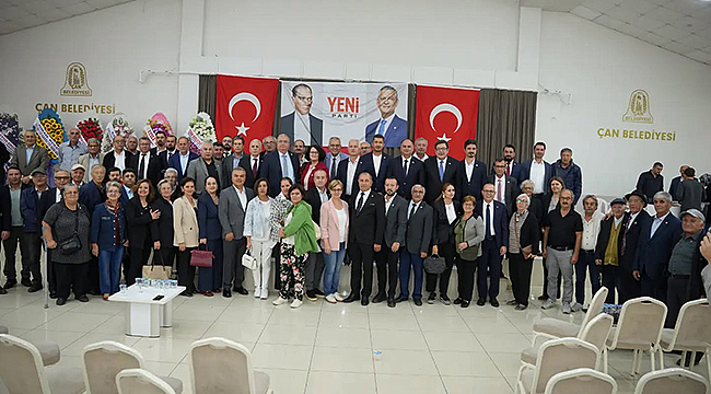 YENİ PARTİ ÇAN'DA İLHAN DEMİRAL YENİDEN BAŞKAN