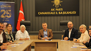 AK PARTİ ÇANAKKALE'DE YÖNETİM KURULU TOPLANTISI