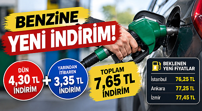 BENZİNE İKİNCİ KEZ İNDİRİM BEKLENTİSİ