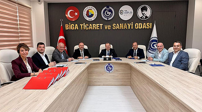 BİGA TSO'DA YENİ YÖNETİMİN GÖREV DAĞILIMI BELLİ OLDU