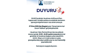ÇANAKKALE HAVALİMANI'NDA GENİŞ KATILIMLI ACİL DURUM TATBİKATI