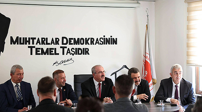 ÇANAKKALE VALİSİ TORAMAN'DAN MUHTARLAR DERNEĞİNE ZİYARET
