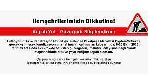 ÇİĞDEM SOKAK'TA ULAŞIMA KANALİZASYON DÜZENLEMESİ