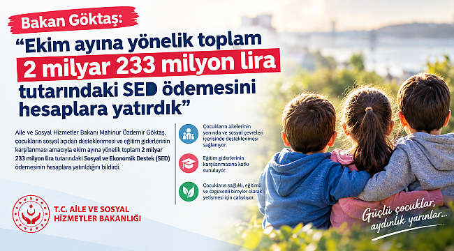 SED ÖDEMELERİ HESAPLARA YATIRILDI