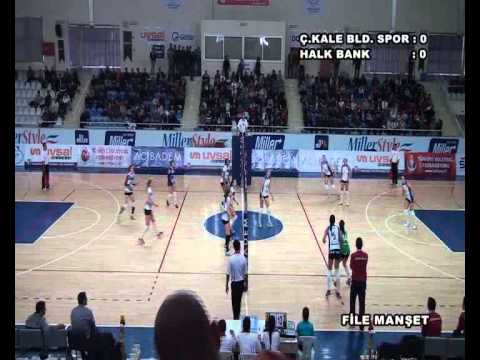 ÇANAKKALE BELEDİYESPOR - HALKBANK 1. SET