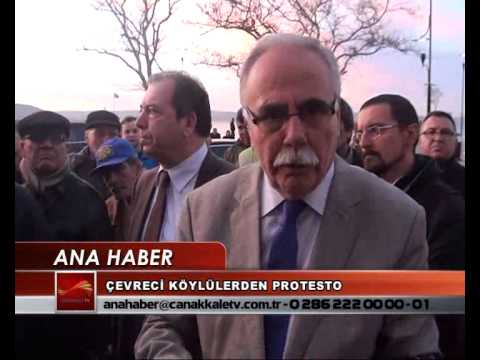 ÇEVRECİ KÖYLÜLERDEN PROTESTO